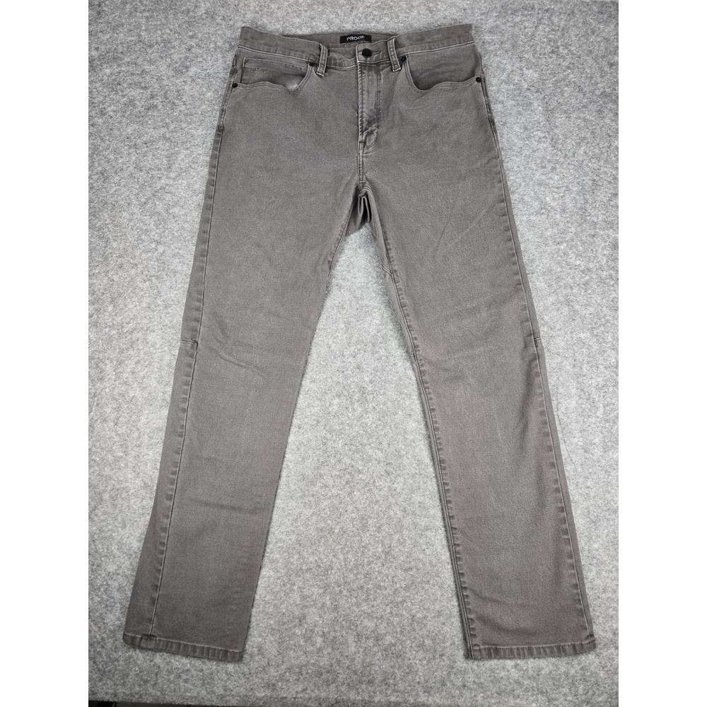 Proof Rover Huckberry Jeans Men's 33x32 Straight Stretch Canvas Pants Preppy